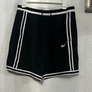 Nike Women's Black Athletic Shorts with White Trim